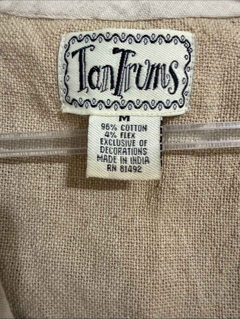 Vintage 90s Cottage Core Teacher tantrums Patchwork Safari Vest - Picture 2 of 10